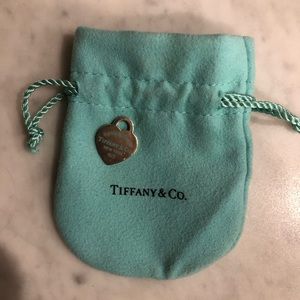 Tiffany & co necklace heart charm